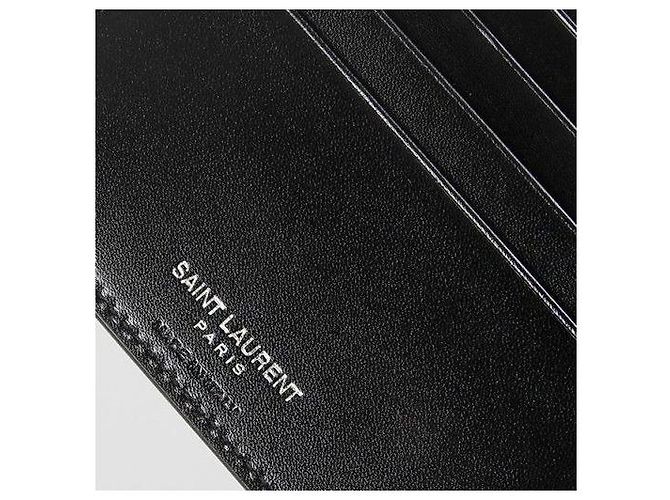 Saint Laurent Monogramm Ost-West Geldbörse Schwarz - Ansicht 9