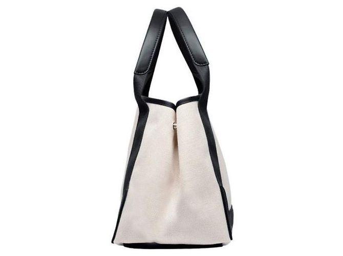Balenciaga Borsa Tote Piccola Beige Nero - vista 4