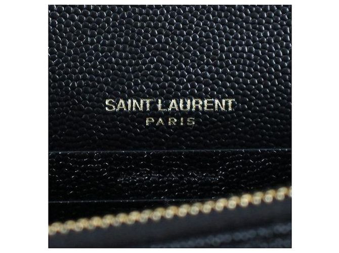 Saint Laurent Bolsa de Corrente Matelassé Preta Preto - vista 4