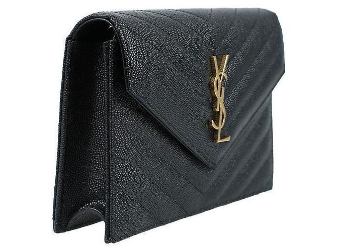Saint Laurent Bolsa de Corrente Matelassé Preta Preto - vista 6