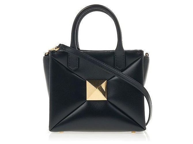 Valentino Kleine One Stud Schultertasche Schwarz - Ansicht 2