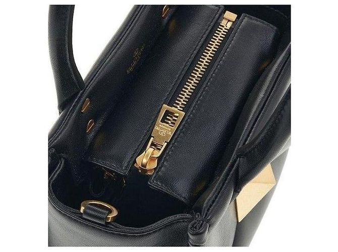 Valentino Kleine One Stud Schultertasche Schwarz - Ansicht 3
