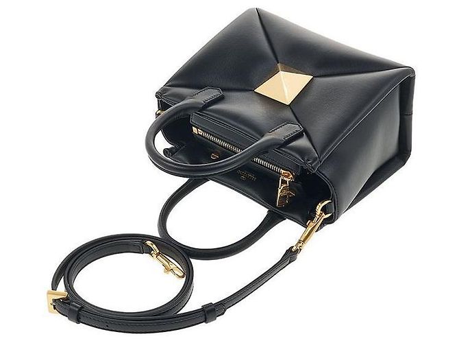 Valentino Kleine One Stud Schultertasche Schwarz - Ansicht 6