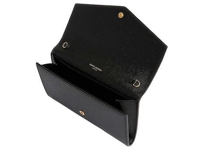 Saint Laurent Borsa a Spalla Uptown Monogram Chain Nero - vista 4