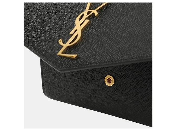 Saint Laurent Borsa a Spalla Uptown Monogram Chain Nero - vista 8