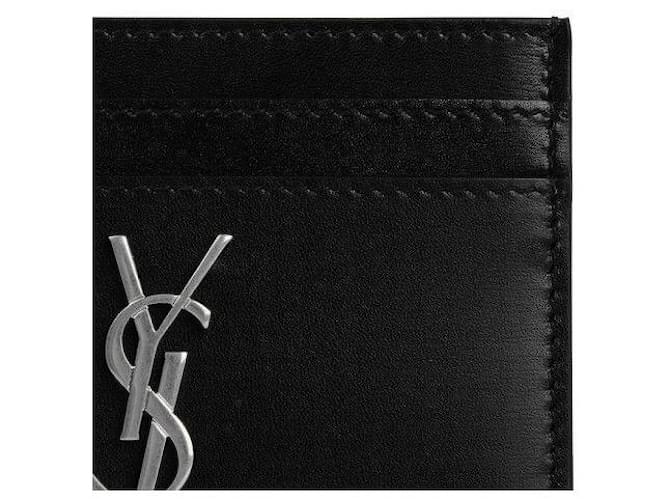 Saint Laurent Monogramm Kartenetui Schwarz - Ansicht 4