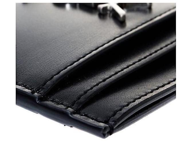 Saint Laurent Monogramm Kartenetui Schwarz - Ansicht 8