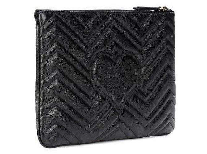 Gucci Clutch GG Marmont Matelassé Nero - vista 6