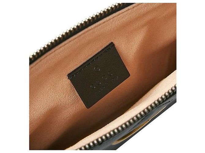 Gucci Clutch GG Marmont Matelassé Nero - vista 7