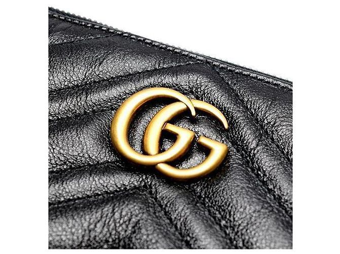 Gucci Clutch GG Marmont Matelassé Nero - vista 9