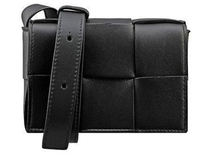 Bottega Veneta Mini Cassette Bag Nero - vista 2