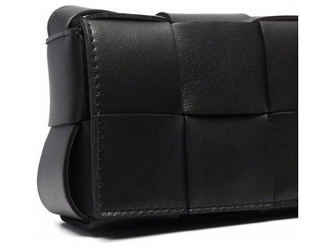 Bottega Veneta Mini Cassette Bag Nero - vista 6