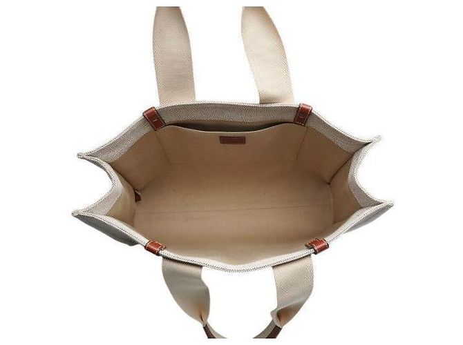 Chloé Borsa Tote Woody Grande Marrone - vista 3