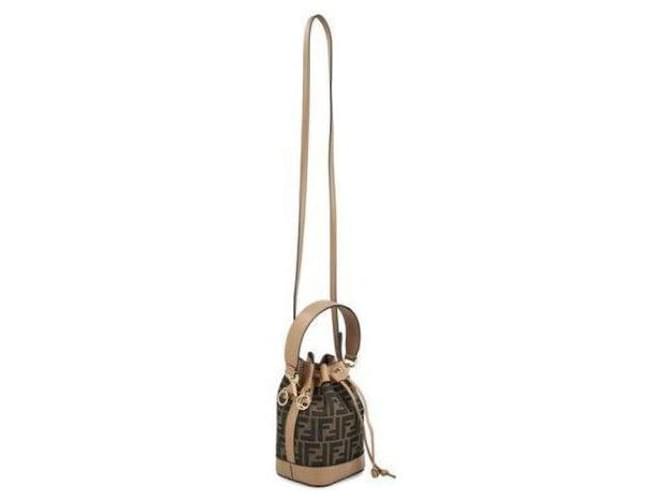 Fendi Mini borsa a secchiello Montrezzo marrone - vista 8