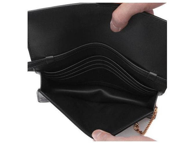 Fendi Borsa a spalla Baguette con catena Nera AAJD Nero - vista 7