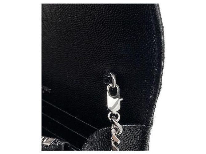 Saint Laurent Borsa a Catena Matelassé Nera Nero - vista 10