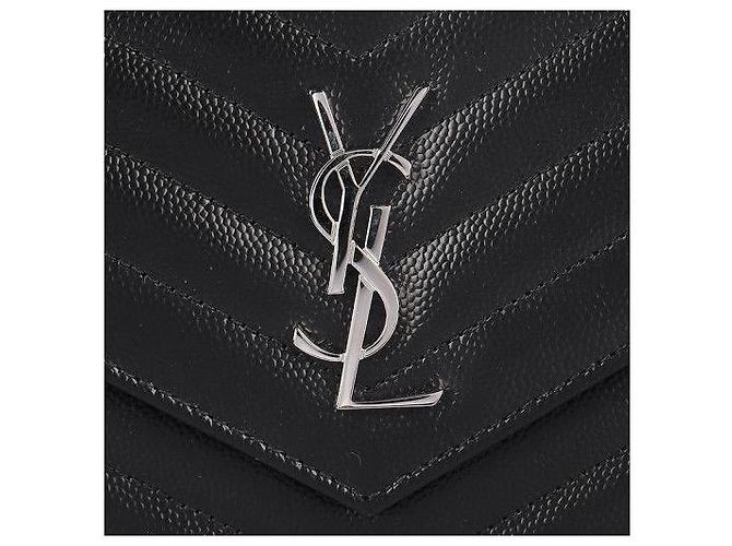 Saint Laurent Borsa a Catena Matelassé Nera Nero - vista 7
