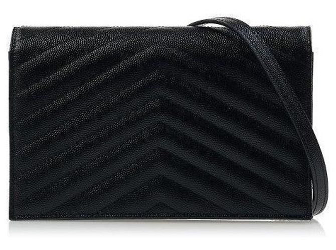 Saint Laurent Borsa a Catena Matelassé Nera Nero - vista 9