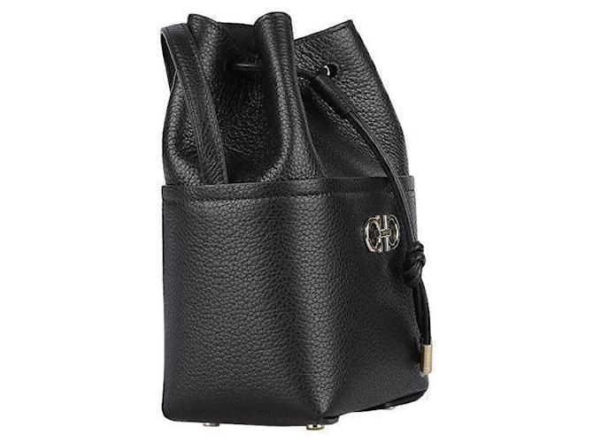 Salvatore Ferragamo Mini borsa a secchiello Gancini Nero - vista 6