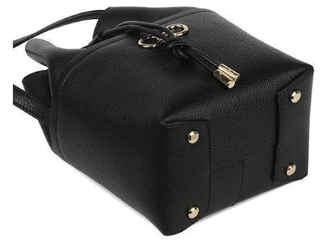 Salvatore Ferragamo Mini borsa a secchiello Gancini Nero - vista 9