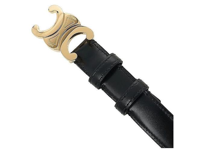 Céline Cinturón Triomphe Negro cm - vista 3