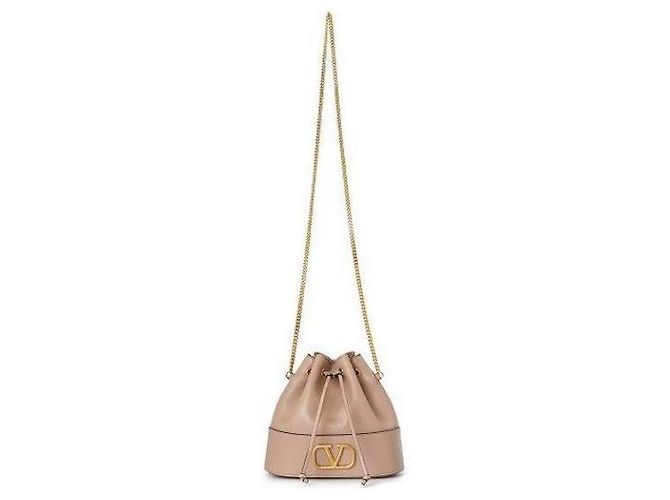 Prada Valentino Logo Chain Bucket Bag HPF Rosa Pink - Ansicht 4