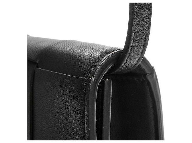 Bottega Veneta Borsa a Spalla Intrecciato Cassette Nero - vista 6