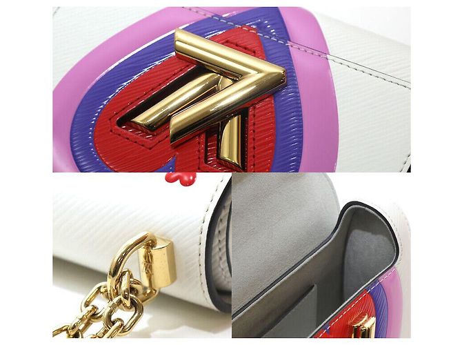 Louis Vuitton Borsa a catena Epi Twist PM Game On Bianco - vista 7