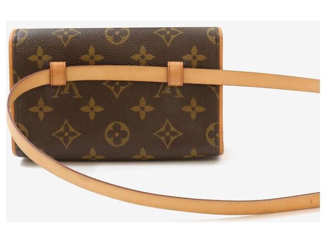 Louis Vuitton Florentinisches Monogramm Täschchen Hüfttasche Gürteltasche Braun - Ansicht 3
