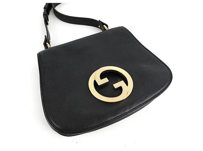 Gucci Borsa a tracolla media Blondie in pelle nera Nero - vista 5