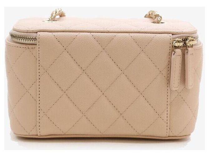 Vanity Chanel Mini borsa a tracolla a catena rosa per cosmetici - vista 3