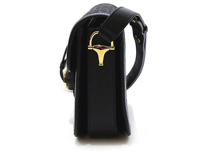 Gucci Borsa a Spalla Horsebit Supreme Nera - vista 2