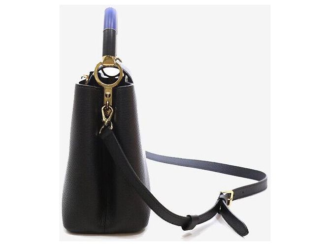 Louis Vuitton Capucines MM Fiore Nero - vista 2