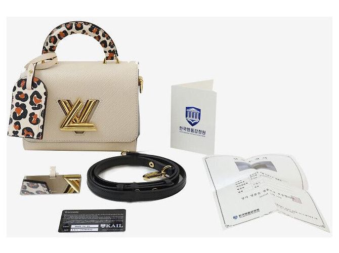 Louis Vuitton Manico Leopardo Twist PM Epi Bianco - vista 8