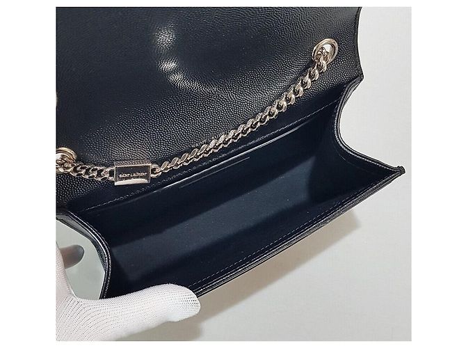 Saint Laurent Monogramm Kate Kleine Tasche Schwarz - Ansicht 9