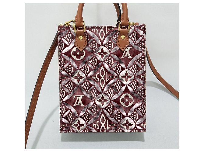 Louis Vuitton Piccola Borsa Bordeaux a Spalla Rosso - vista 4