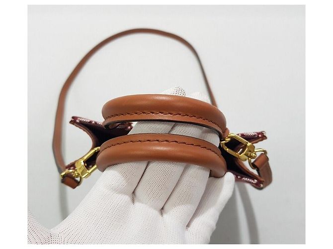 Louis Vuitton Piccola Borsa Bordeaux a Spalla Rosso - vista 5