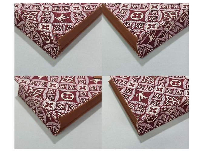 Louis Vuitton Piccola Borsa Bordeaux a Spalla Rosso - vista 7