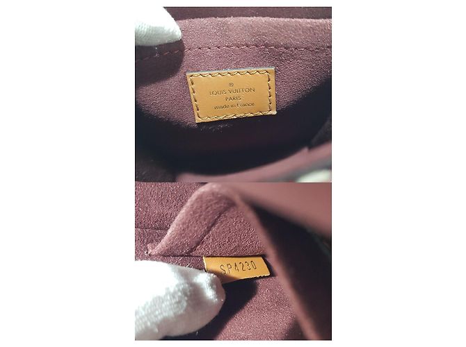 Louis Vuitton Piccola Borsa Bordeaux a Spalla Rosso - vista 9