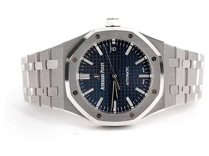 Audemars Piguet Royal Oak Quadrante Blu in Acciaio - vista 2