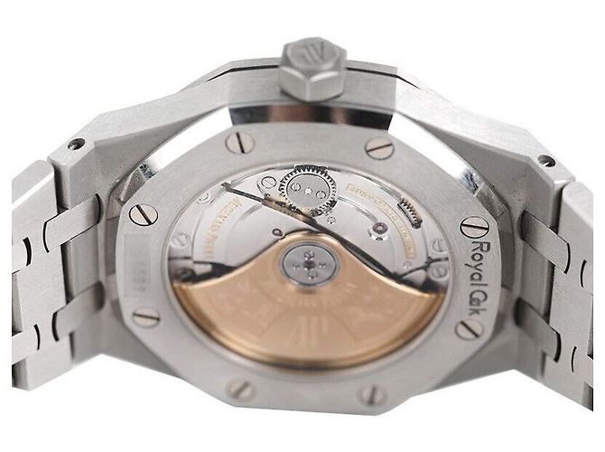 Audemars Piguet Royal Oak Quadrante Blu in Acciaio - vista 5