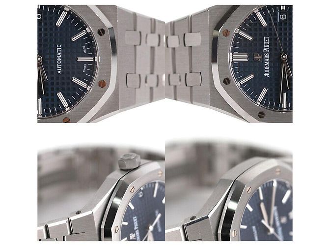 Audemars Piguet Royal Oak Quadrante Blu in Acciaio - vista 6