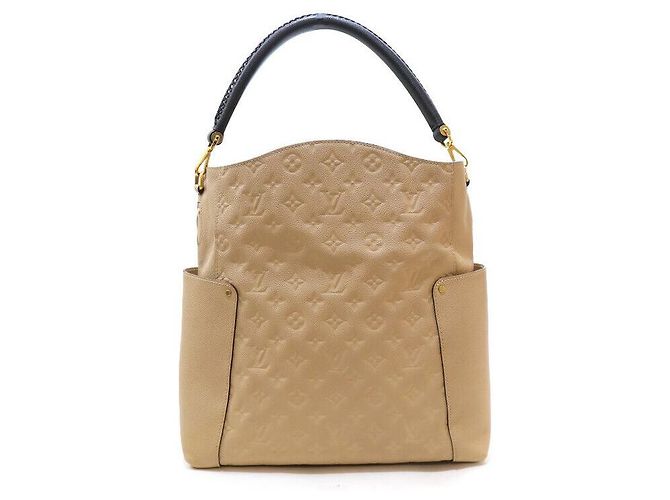 Louis Vuitton Borsa Hobo Bagatelle Monogram Empreinte Borsa Tote Borsa a Spalla Marrone - vista 4