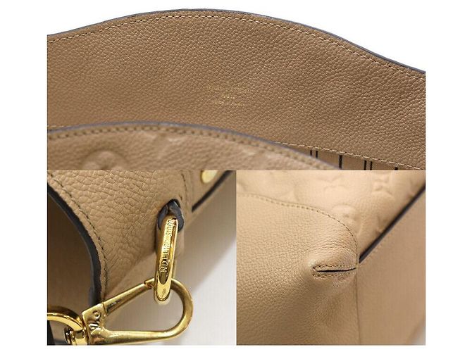 Louis Vuitton Borsa Hobo Bagatelle Monogram Empreinte Borsa Tote Borsa a Spalla Marrone - vista 7