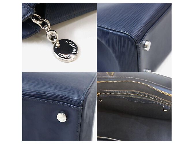 Louis Vuitton Brea MM Epi Navy Blu - vista 7