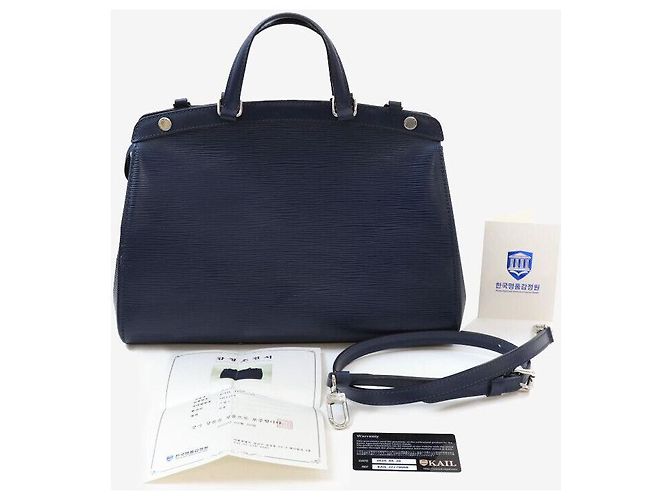 Louis Vuitton Brea MM Epi Navy Blu - vista 8
