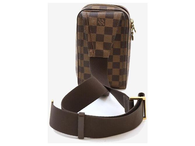 Louis Vuitton Borsa a vita Zerionmos Damier Ébene Marrone - vista 3