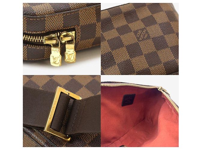 Louis Vuitton Borsa a vita Zerionmos Damier Ébene Marrone - vista 7
