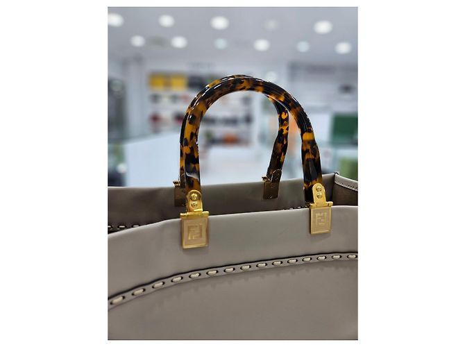 Fendi Borsa tote e a spalla media Sunshine in grigio piccione Marrone - vista 25