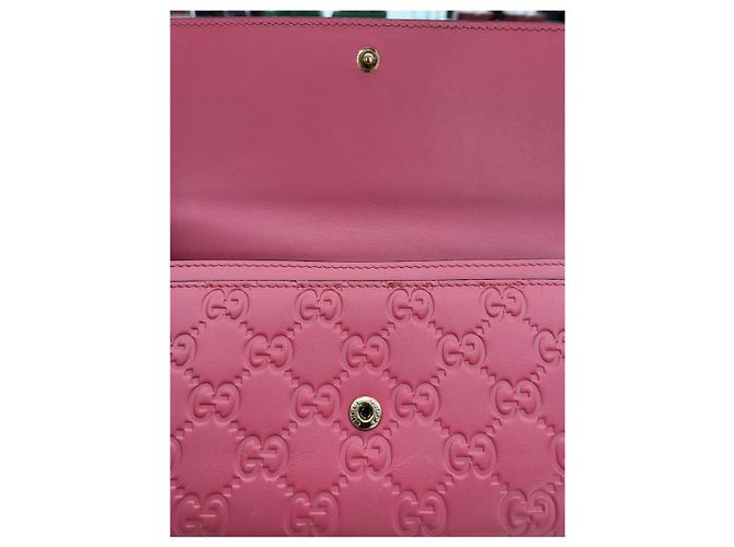Cartera larga Gucci Shima rosa - vista 12